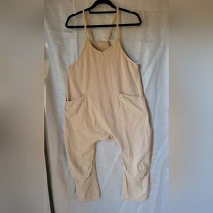 Jumpsuit Casual Rompers Sleeveless Loose Spaghetti Strap Baggy Overalls Jumpers